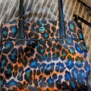 Coach leopard print bag